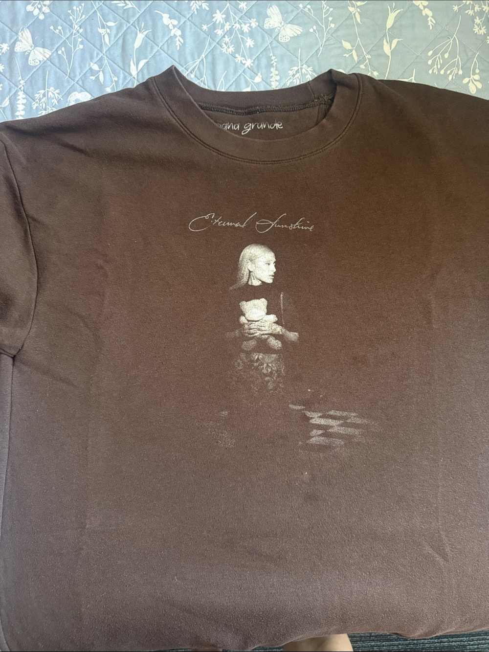 Ariana Grande Eternal Sunshine Tour Brown Sweater